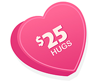 Heart candy $25 Hugs
